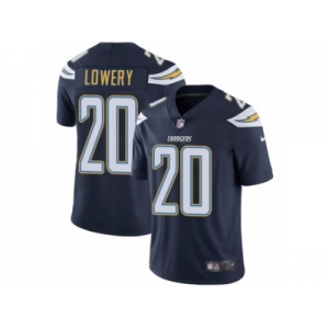 Men's Nike Los Angeles Chargers #20 Dwight Lowery Vapor Untouchable Limited Navy Blue Team Color NFL Jersey