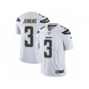 Men's Nike Los Angeles Chargers #3 Rayshawn Jenkins White Vapor Untouchable Limited Player NFL Jersey