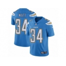 Men's Nike Los Angeles Chargers #34 Derek Watt Vapor Untouchable Limited Electric Blue Alternate NFL Jersey