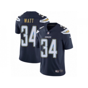 Men's Nike Los Angeles Chargers #34 Derek Watt Vapor Untouchable Limited Navy Blue Team Color NFL Jersey