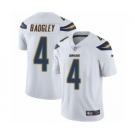 Men's Nike Los Angeles Chargers #4 Michael Badgley White Vapor Untouchable Limited Player NFL Jersey