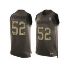 Men's Nike Los Angeles Chargers #52 Denzel Perryman Limited Green Salute to Service Tank Top NFL Jersey