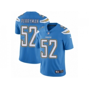 Men's Nike Los Angeles Chargers #52 Denzel Perryman Vapor Untouchable Limited Electric Blue Alternate NFL Jersey