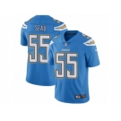 Men's Nike Los Angeles Chargers #55 Junior Seau Vapor Untouchable Limited Electric Blue Alternate NFL Jersey