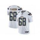 Men's Nike Los Angeles Chargers #68 Matt Slauson Vapor Untouchable Limited White NFL Jersey