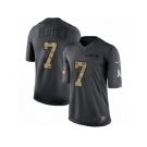 Men's Nike Los Angeles Chargers #7 Doug Flutie Limited Black 2016 Salute to Service NFL Jersey