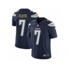 Men's Nike Los Angeles Chargers #7 Doug Flutie Vapor Untouchable Limited Navy Blue Team Color NFL Jersey