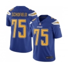 Men's Nike Los Angeles Chargers #75 Michael Schofield Limited Electric Blue Rush Vapor Untouchable NFL Jersey