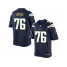 Men's Nike Los Angeles Chargers #76 Russell Okung Limited Navy Blue Team Color NFL Jersey