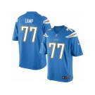 Men's Nike Los Angeles Chargers #77 Forrest Lamp Limited Electric Blue Alternate NFL Jersey