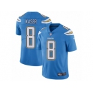 Men's Nike Los Angeles Chargers #8 Drew Kaser Vapor Untouchable Limited Electric Blue Alternate NFL Jersey