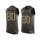 Men's Nike Los Angeles Chargers #80 Kellen Winslow Limited Green Salute to Service Tank Top NFL Jersey