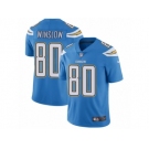 Men's Nike Los Angeles Chargers #80 Kellen Winslow Vapor Untouchable Limited Electric Blue Alternate NFL Jersey