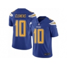 Men's Nike San Diego Chargers #10 Kellen Clemens Limited Electric Blue Rush NFL Jersey