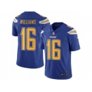 Men's Nike San Diego Chargers #16 Tyrell Williams Limited Electric Blue Rush NFL Jersey