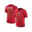 Men's Nike San Diego Chargers #17 Philip Rivers Limited Red 2017 Pro Bowl NFL Jersey