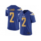 Men's Nike San Diego Chargers #2 Josh Lambo Limited Electric Blue Rush NFL Jersey