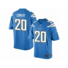 Men's Nike San Diego Chargers #20 Dwight Lowery Limited Electric Blue Alternate NFL Jersey