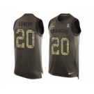 Men's Nike San Diego Chargers #20 Dwight Lowery Limited Green Salute to Service Tank Top NFL Jersey