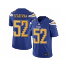 Men's Nike San Diego Chargers #52 Denzel Perryman Limited Electric Blue Rush NFL Jersey