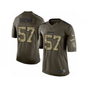 Men's Nike San Diego Chargers #57 Jatavis Brown Limited Green Salute to Service NFL Jersey