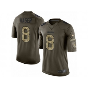 Men's Nike San Diego Chargers #8 Drew Kaser Limited Green Salute to Service NFL Jersey