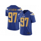 Men's Nike San Diego Chargers #97 Jeremiah Attaochu Limited Electric Blue Rush NFL Jersey