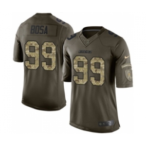 Men's Nike San Diego Chargers #99 Joey Bosa Limited Green Salute to Service NFL Jersey