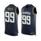 Men's Nike San Diego Chargers #99 Joey Bosa Limited Navy Blue Player Name & Number Tank Top NFL Jersey