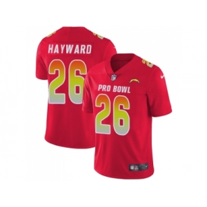 Nike Los Angeles Chargers #26 Casey Hayward Red Men Stitched NFL Limited AFC 2018 Pro Bowl Jersey