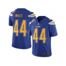 Nike Los Angeles Chargers #44 Kyzir White Electric Blue Men Stitched NFL Limited Rush Jersey