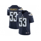 Nike Los Angeles Chargers #53 Mike Pouncey Navy Blue Team Color Men Stitched NFL Vapor Untouchable Limited Jersey