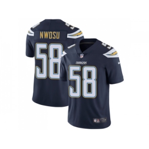 Nike Los Angeles Chargers #58 Uchenna Nwosu Navy Blue Team Color Men Stitched NFL Vapor Untouchable Limited Jersey