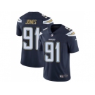 Nike Los Angeles Chargers #91 Justin Jones Navy Blue Team Color Men Stitched NFL Vapor Untouchable Limited Jersey