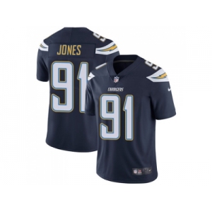 Nike Los Angeles Chargers #91 Justin Jones Navy Blue Team Color Men Stitched NFL Vapor Untouchable Limited Jersey
