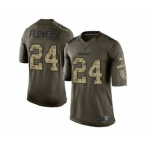 nike nfl jerseys san diego chargers #24 flowers army green[nike Limited Salute To Service][flowers]