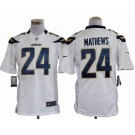 nike nfl jerseys san diego chargers #24 mathews white[nike limited]