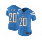 Women Nike Los Angeles Chargers #20 Desmond King Electric Blue Alternate Vapor Untouchable Limited Player NFL Jersey