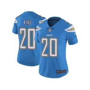 Women Nike Los Angeles Chargers #20 Desmond King Electric Blue Alternate Vapor Untouchable Limited Player NFL Jersey