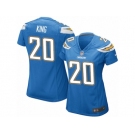 Women Nike Los Angeles Chargers #20 Desmond King Game Electric Blue Alternate NFL Jersey