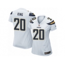 Women Nike Los Angeles Chargers #20 Desmond King Game White NFL Jersey