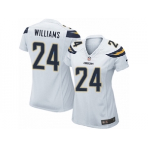 Women Nike Los Angeles Chargers #24 Trevor Williams Game White NFL Jersey