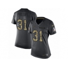 Women Nike Los Angeles Chargers #31 Adrian Phillips Limited Black 2016 Salute to Service NFL Jersey