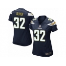 Women Nike Los Angeles Chargers #32 Branden Oliver Game Navy Blue Team Color NFL Jersey