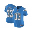 Women Nike Los Angeles Chargers #33 Derwin James Electric Blue Alternate Stitched NFL Vapor Untouchable Limited Jersey