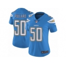 Women Nike Los Angeles Chargers #50 Hayes Pullard Electric Blue Alternate Vapor Untouchable Limited Player NFL Jersey