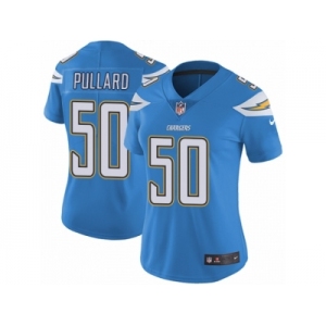 Women Nike Los Angeles Chargers #50 Hayes Pullard Electric Blue Alternate Vapor Untouchable Limited Player NFL Jersey