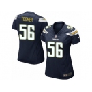 Women Nike Los Angeles Chargers #56 Korey Toomer Game Navy Blue Team Color NFL Jersey