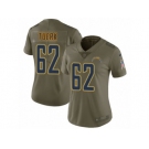 Women Nike Los Angeles Chargers #62 Max Tuerk Limited Olive 2017 Salute to Service NFL Jersey