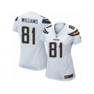 Women Nike Los Angeles Chargers #81 Mike Williams Game White NFL Jersey